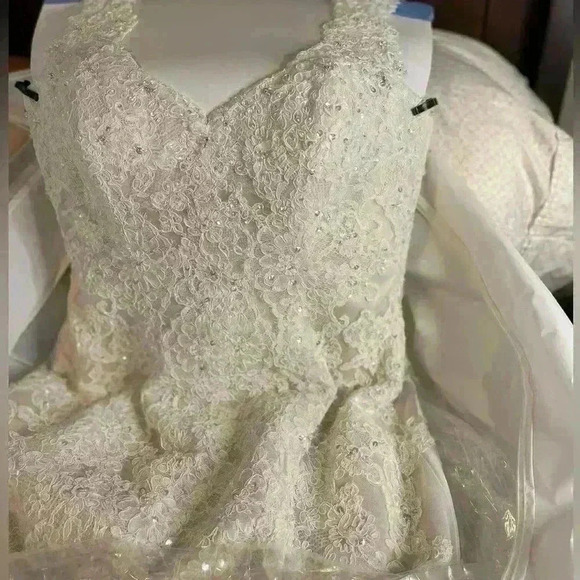 Stella York UNALTERED Lace Gown - Picture 2 of 13